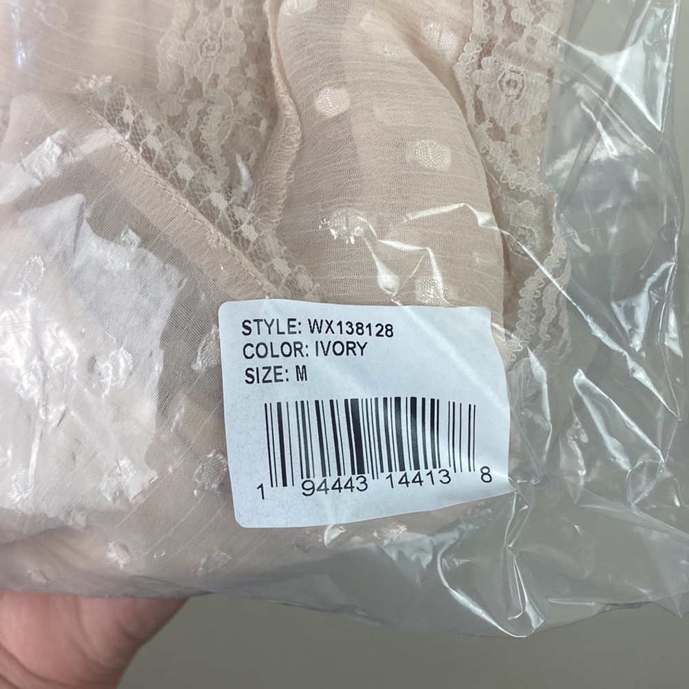 NWT Band of the Free | Amalie Ivory Slip Midi Dress M - Picture 9 of 16